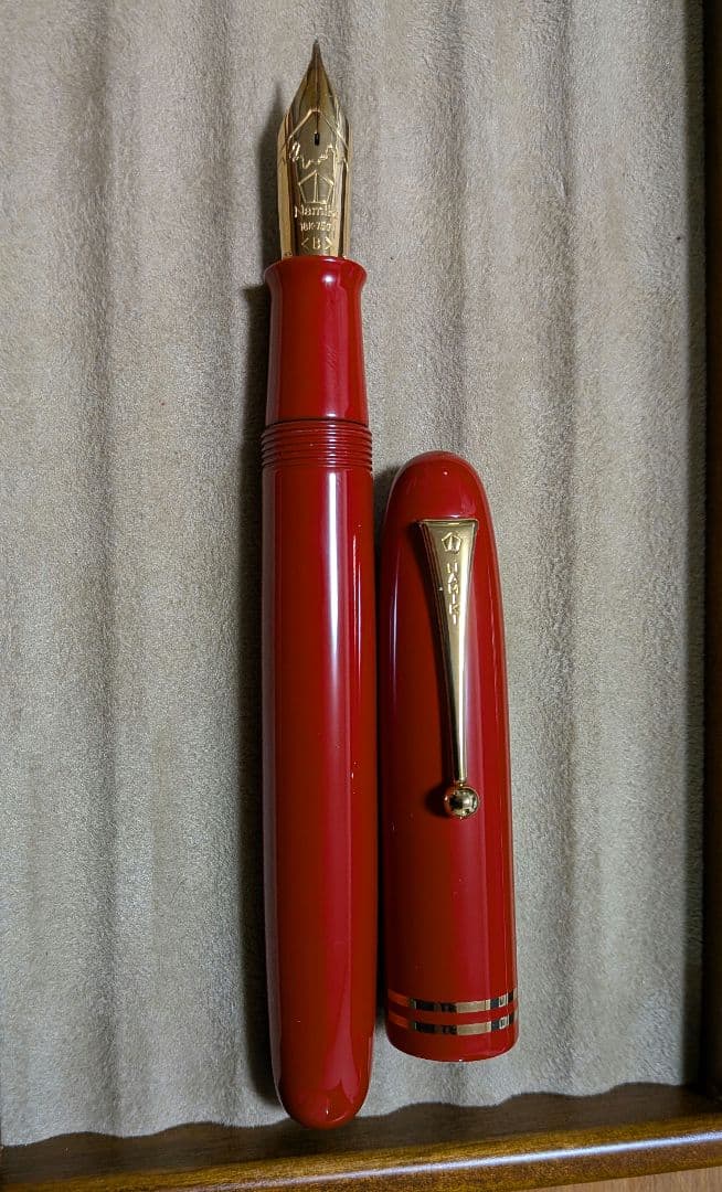 廃盤Namiki万年筆 URUSHIコレクション 朱リング50号 小太刀(太字)