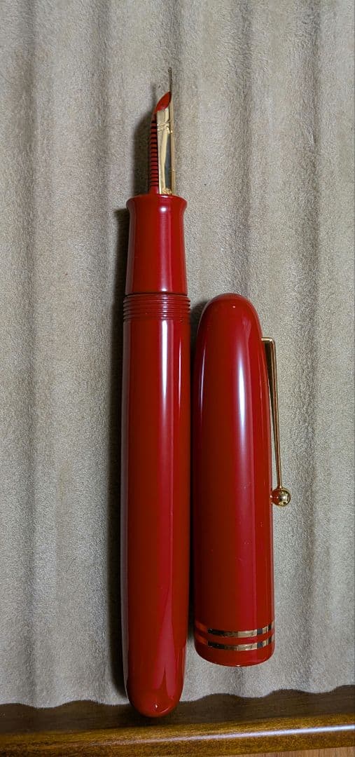 廃盤Namiki万年筆 URUSHIコレクション 朱リング50号 小太刀(太字)