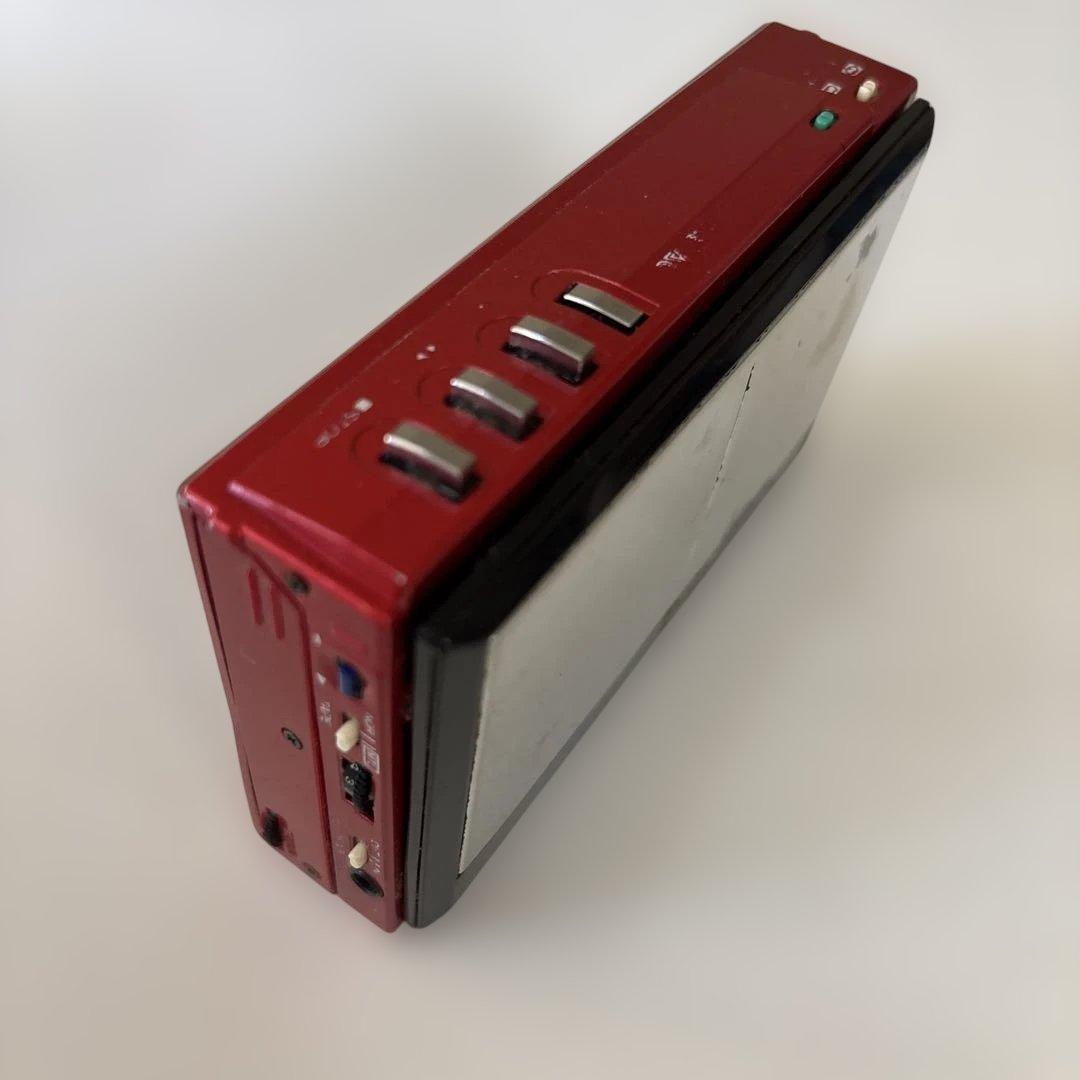 ジャンク　ナショナル　カセットプレーヤー　レッド　レトロ　ウォークマン