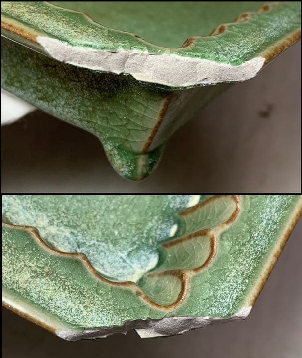 中国 足付四方盤　f2220720