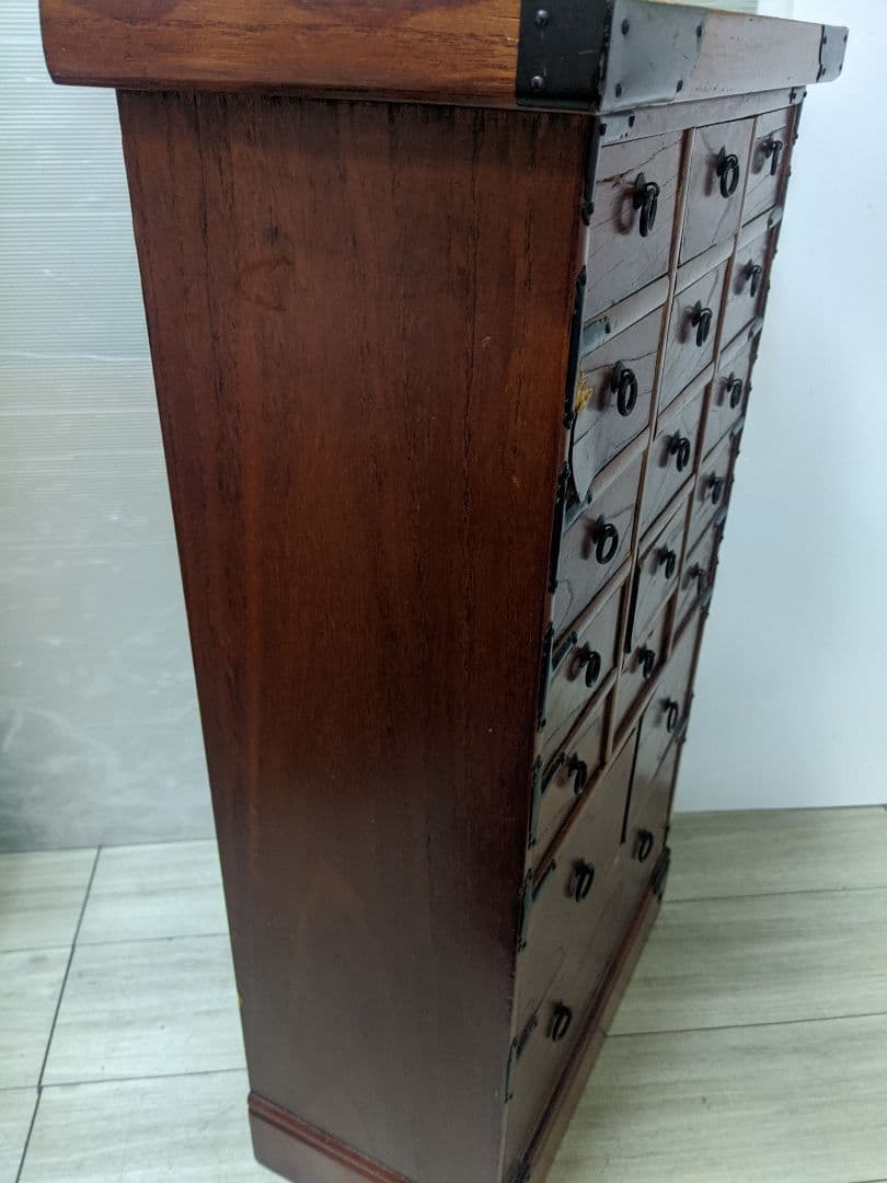 薬箪笥 整理棚 収納 箱 漢方 ヤクジャン 引出し チェスト アンティーク