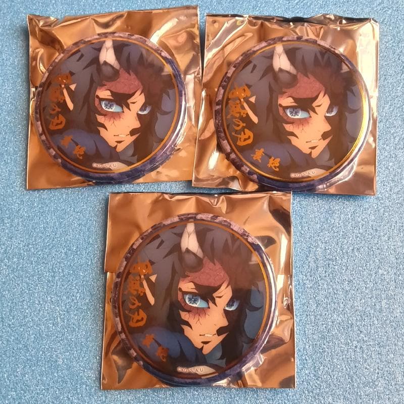鬼滅の刃 絵巻カフェ 哀絶 箔押し 缶バッジ セット