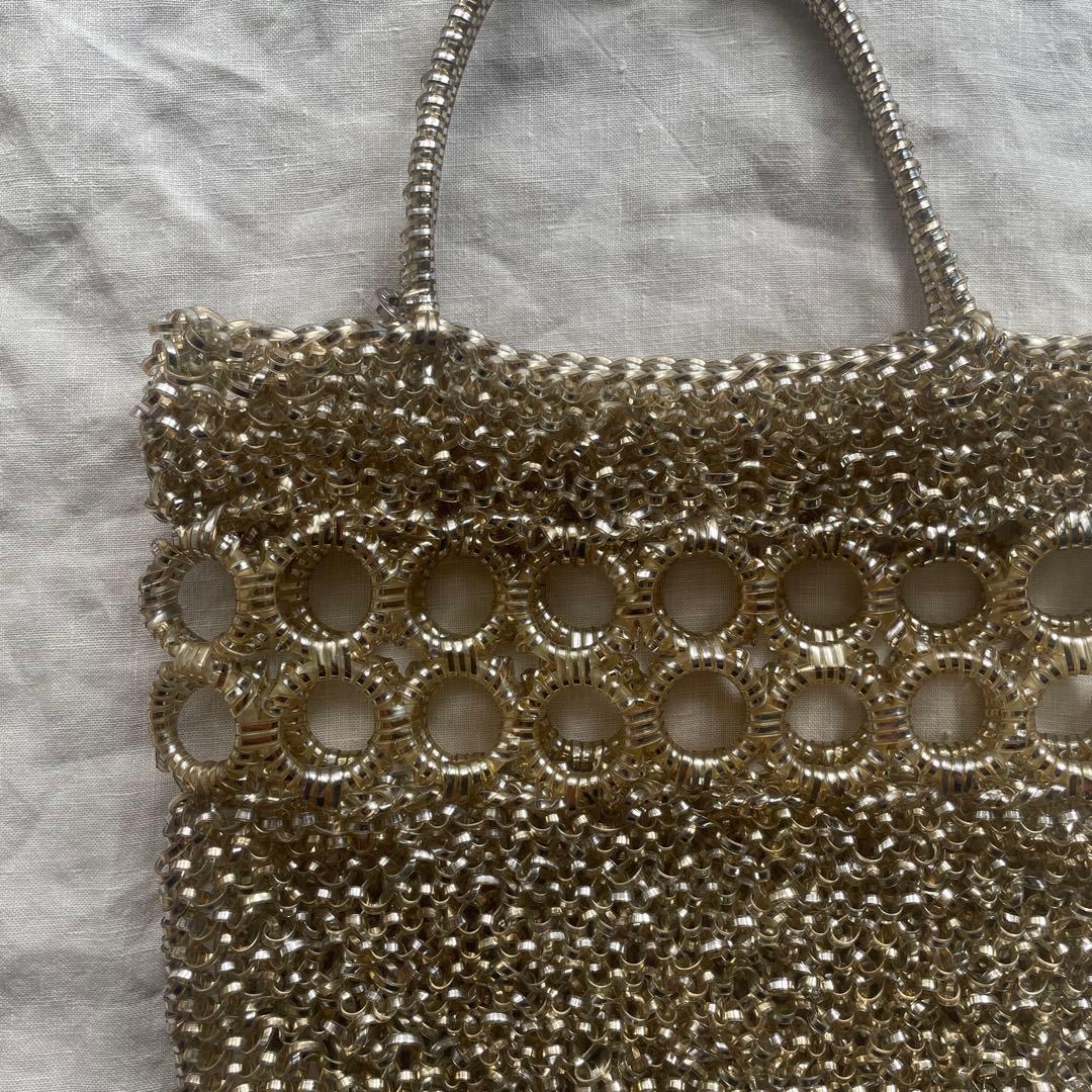 ANTERIMA アンテプリマ　ワイヤーバック　美品　シャンパンゴールド