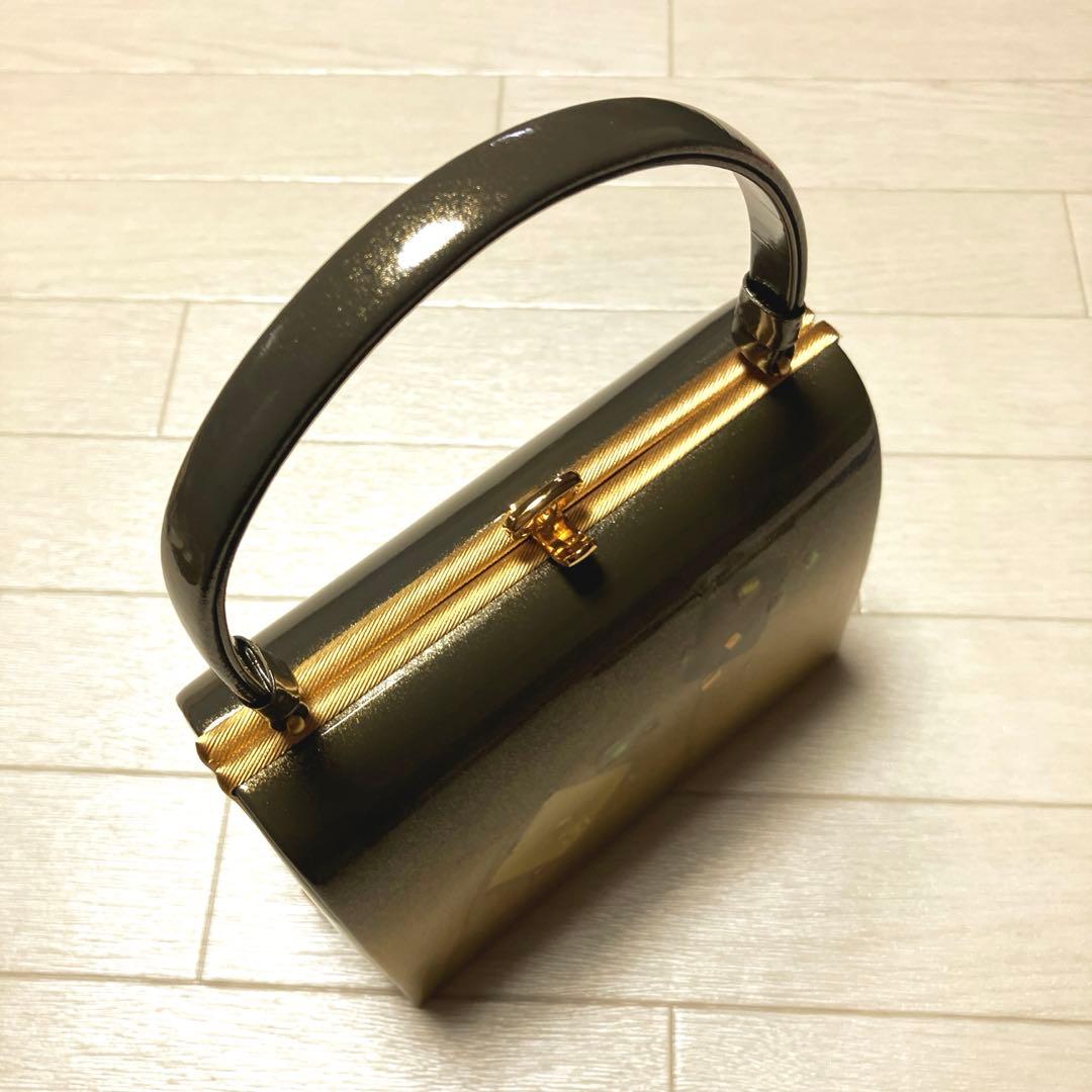 《箱付き》伊と忠　高級　草履バッグセット　螺鈿細工