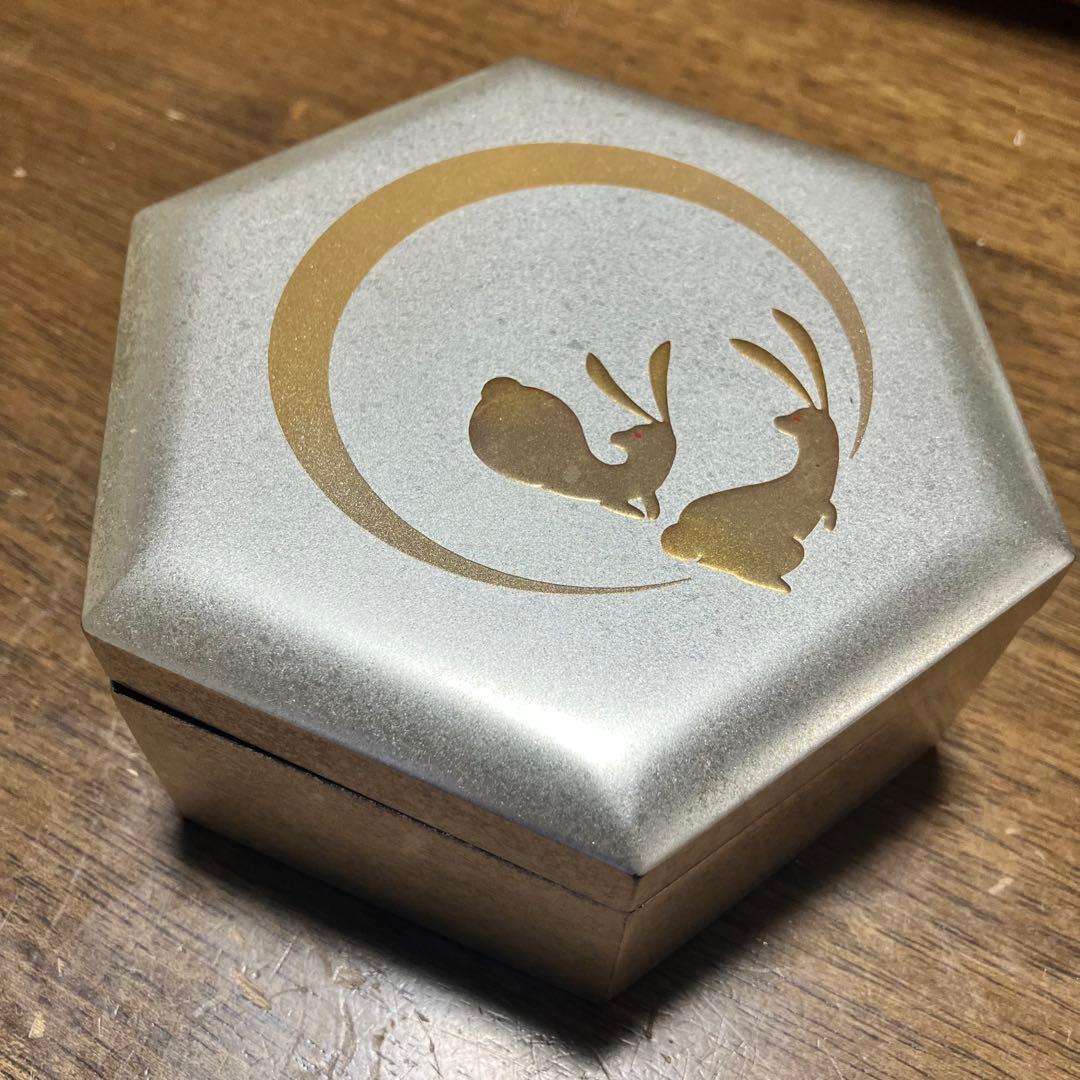 箔一 月兎　小箱　シルバー