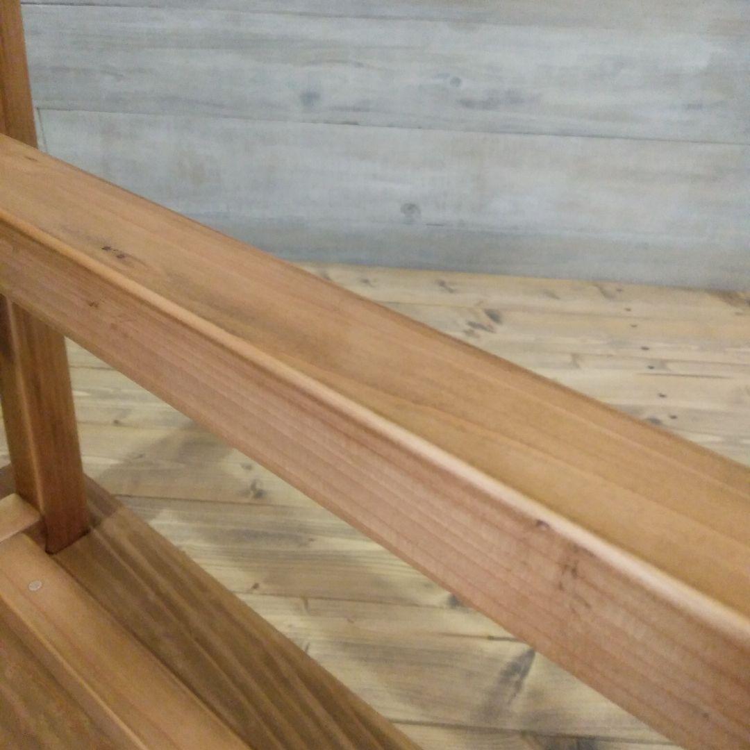 ハンドメイド　木製ベンチ　幅100㎝　座面高さ45㎝　ラスティックパイン　椅子