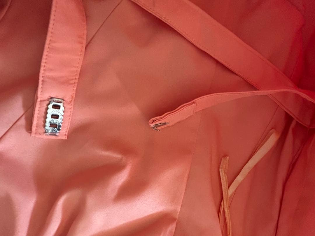 《1/7まで限定セール》 オレンジ カラードレス