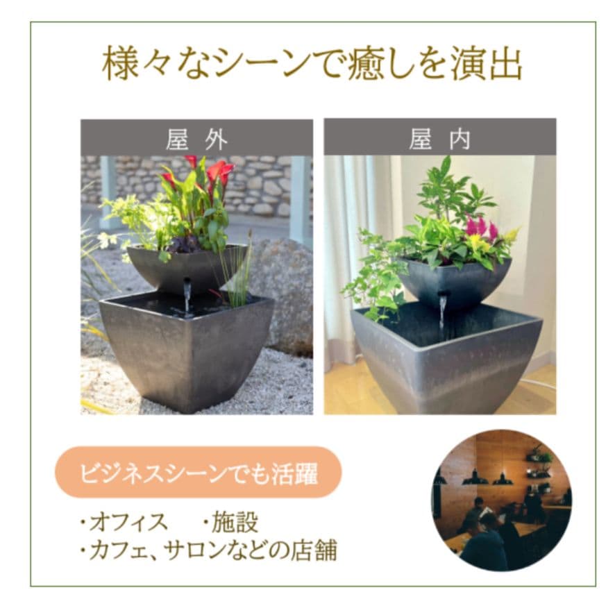 アクアポニックス 水耕栽培キット おさかな畑 SQUARE 35L 屋外・屋内用