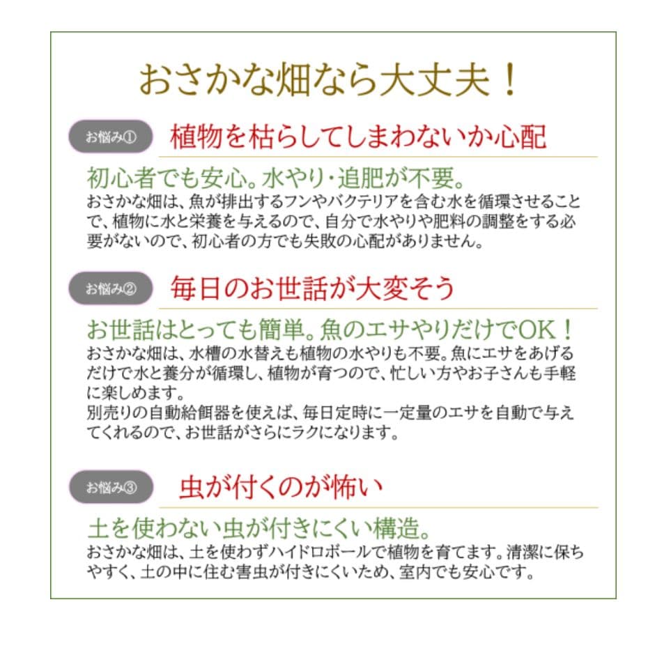 アクアポニックス 水耕栽培キット おさかな畑 SQUARE 35L 屋外・屋内用