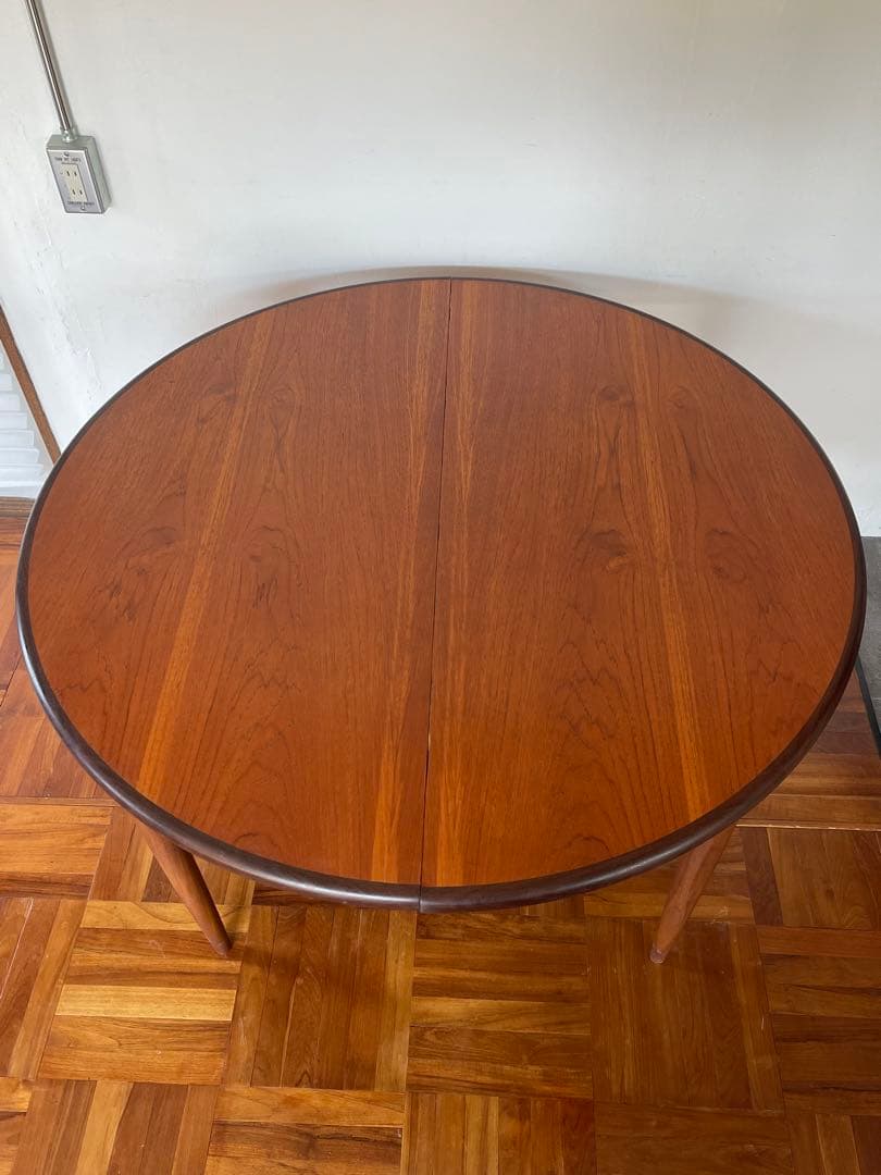 イギリス ヴィンテージ G PLAN ラウンド エクステンション テーブル