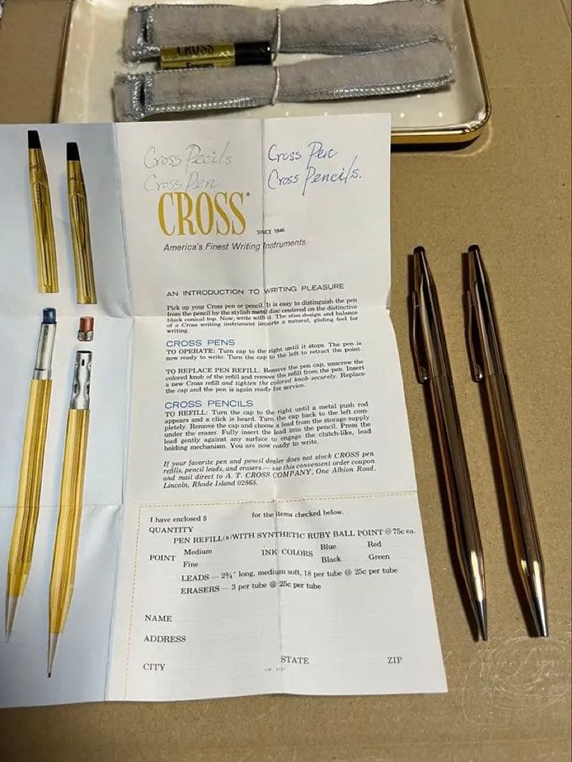 CROSS ボールペン 2本セット ケース付き