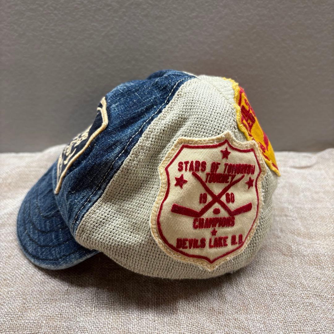 デニム&ダンガリー　ワッペン　パッチ　デニムメッシュキャップ　サイズ52