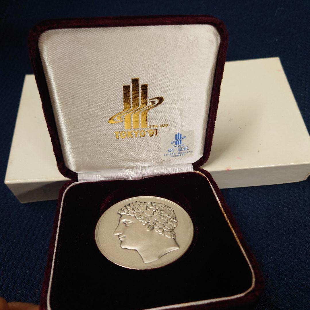 カ*ル様 純銀　70g TOKYO’91 世界陸上 東京大会 1991年　公式記
