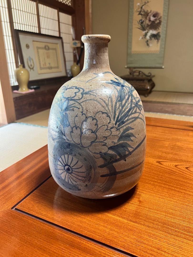 出雲楽山焼 骨董品 瓶 壺 アンティーク