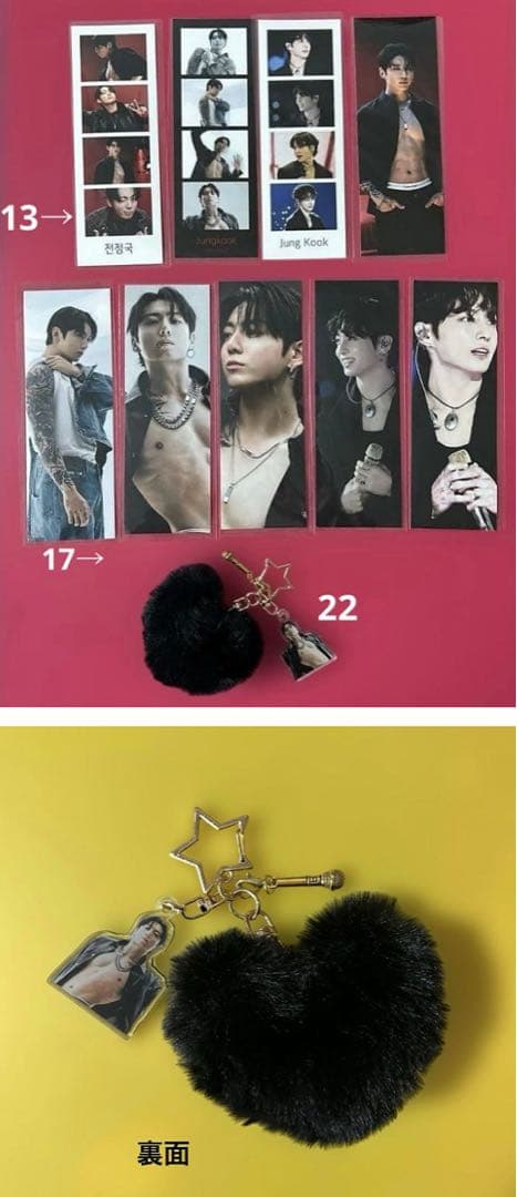BTS Jungkook ブックマーク・カード・ロングステッカー・ましかくフォト
