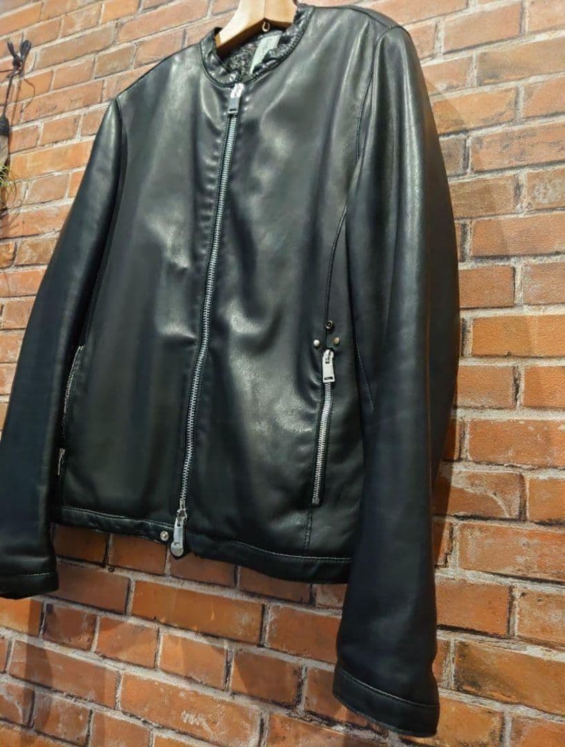 N*n様 秋冬 デラン Delan 国内正規品ウォッシュドラムレザーライダースジ