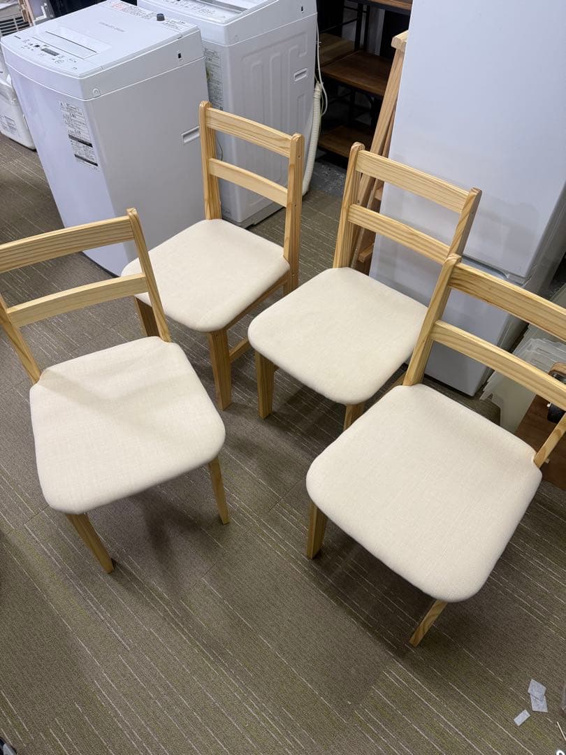 【超美品】LOWYA ロウヤ　ダイニングテーブル 5点セット　NEWナディア