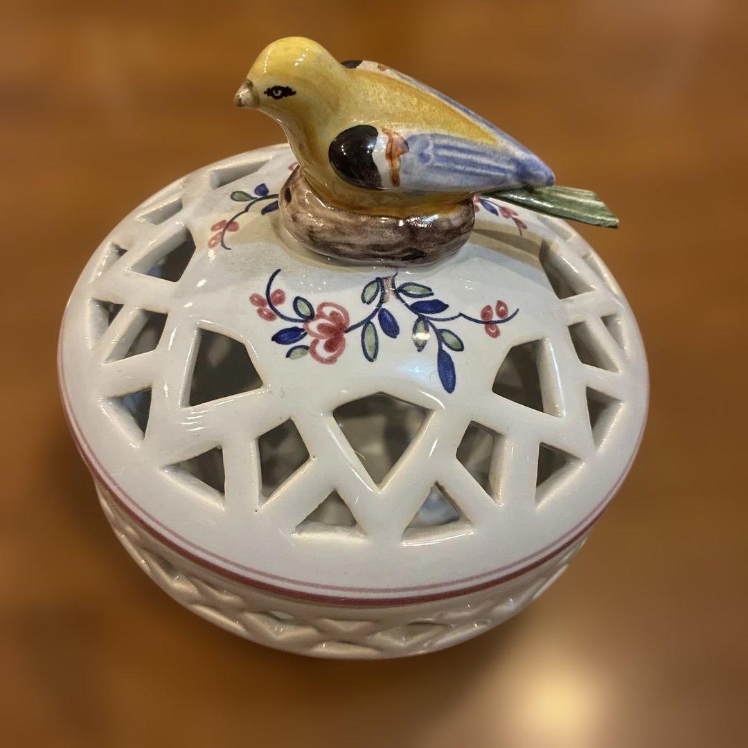 フランス製 ハンドペイント 小物入れ Tiffany & Co向け