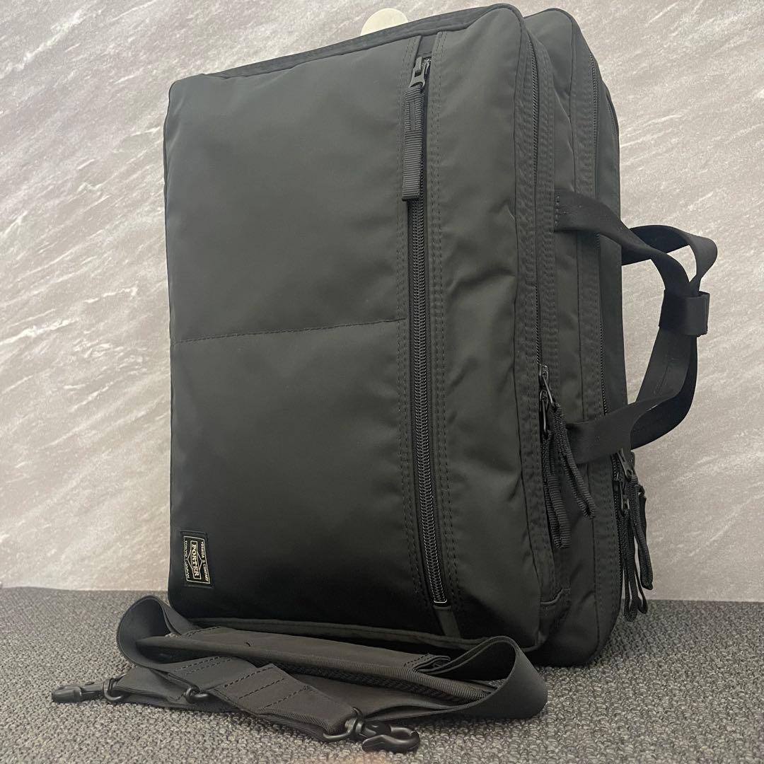 美品 希少✨ ポーター ドライブ 3WAY3層 ビジネス ショルダーバッグ 黒