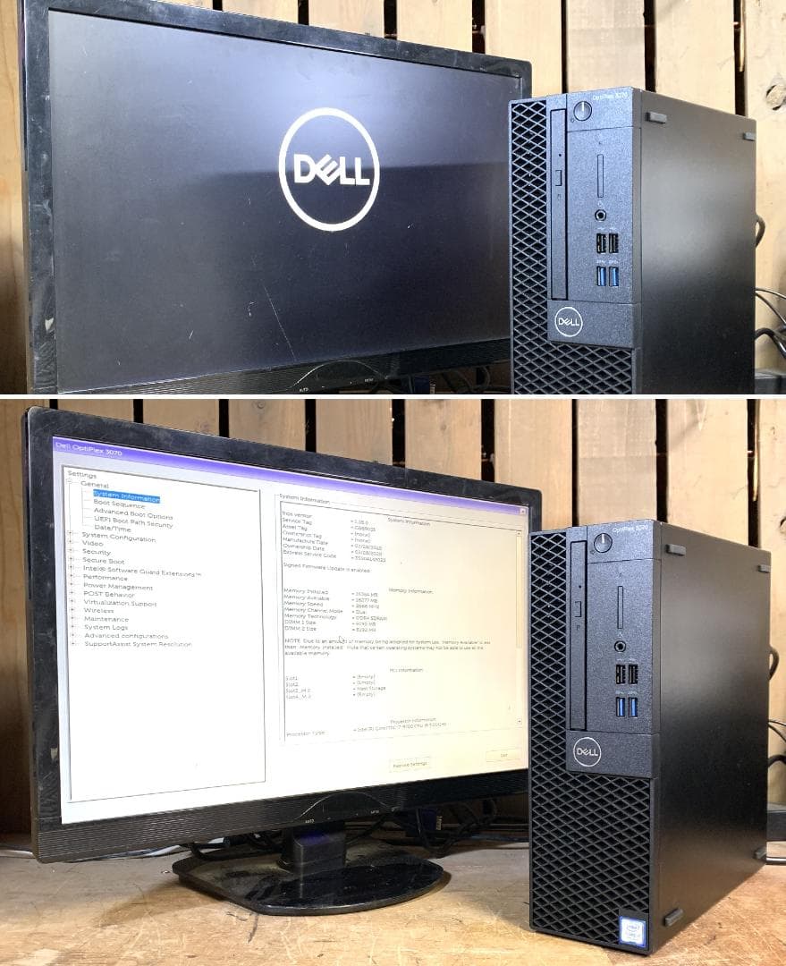 DELL i7-9700 M.2 SSD＋4.0TB Windows11 Pro