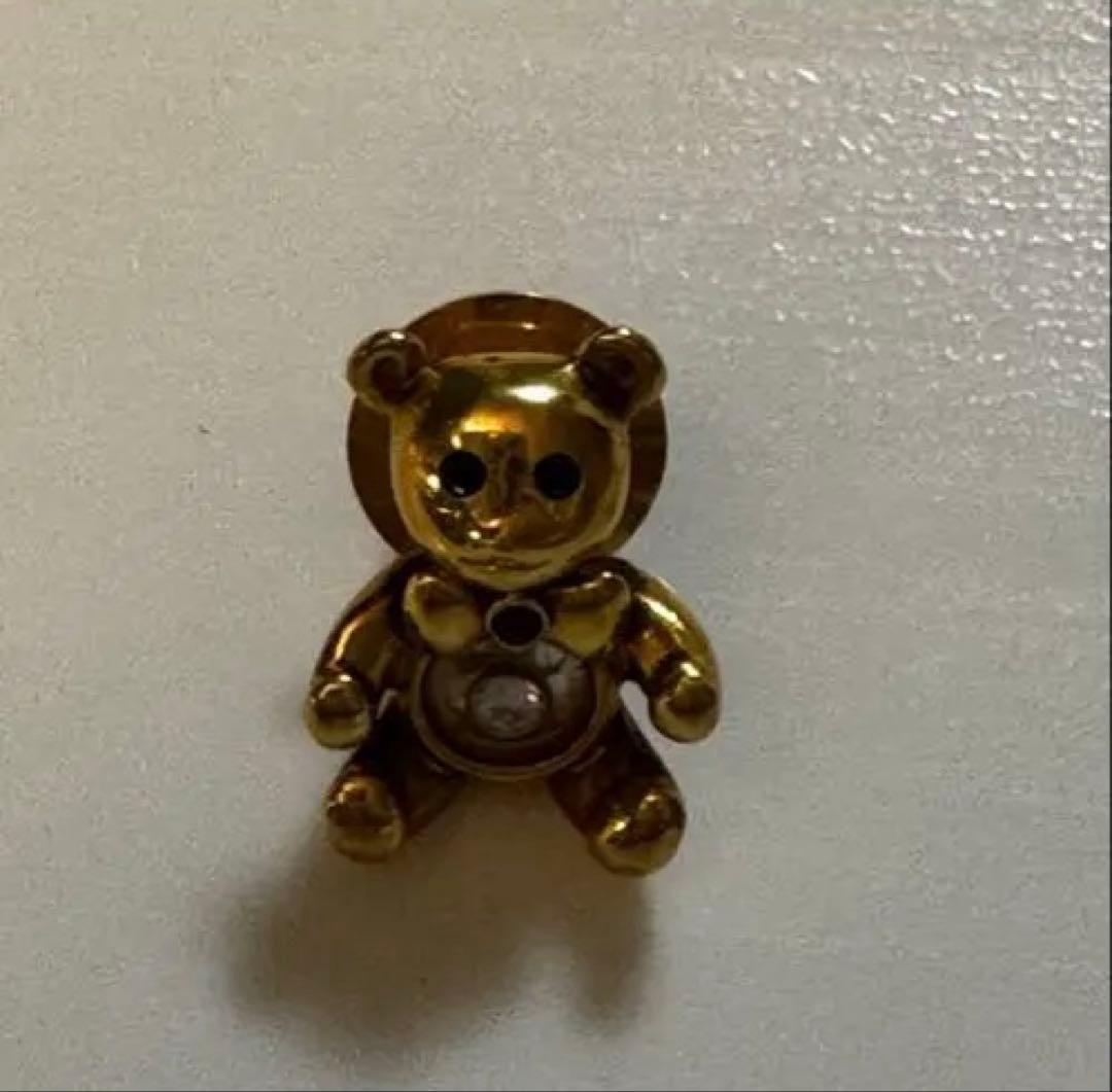 ショパール　テディイベア　ピンブローチ