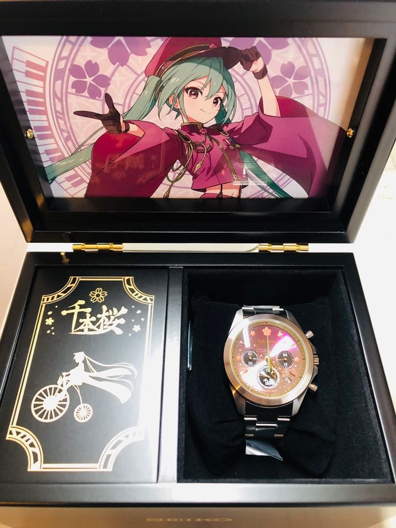 ☆新品未使用☆セイコー×初音ミク 千本桜コラボウォッチ オルゴール付き 腕時計