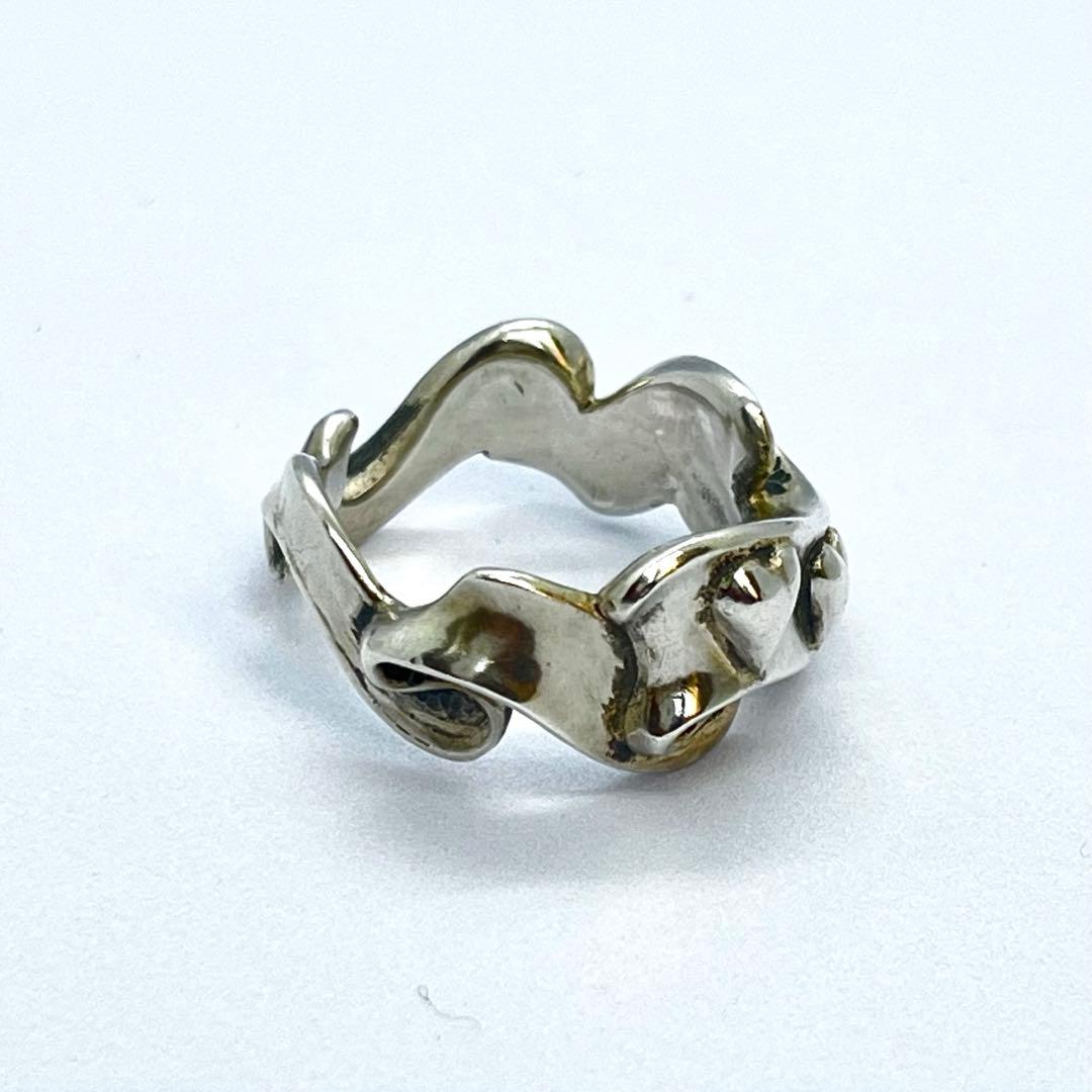 RAT RACE r.l.d シルバー925 リボン×ハート デザイン リング