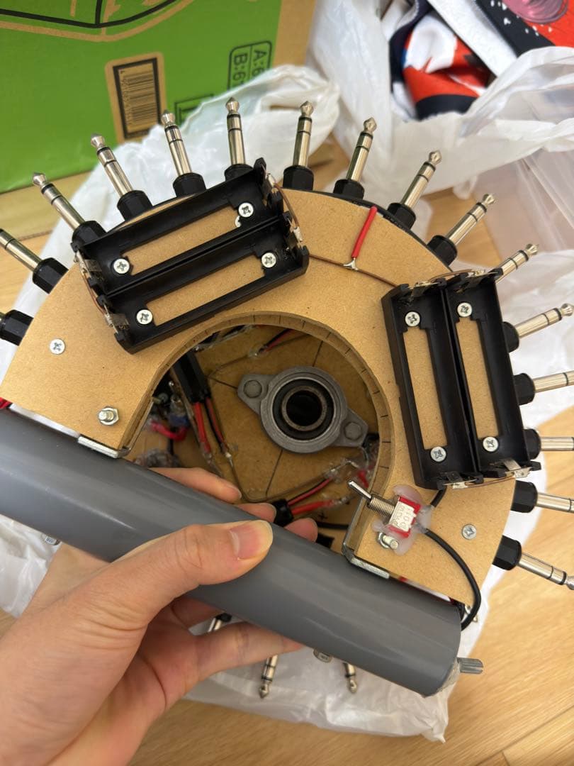 光害　改造ペンライト　孔雀