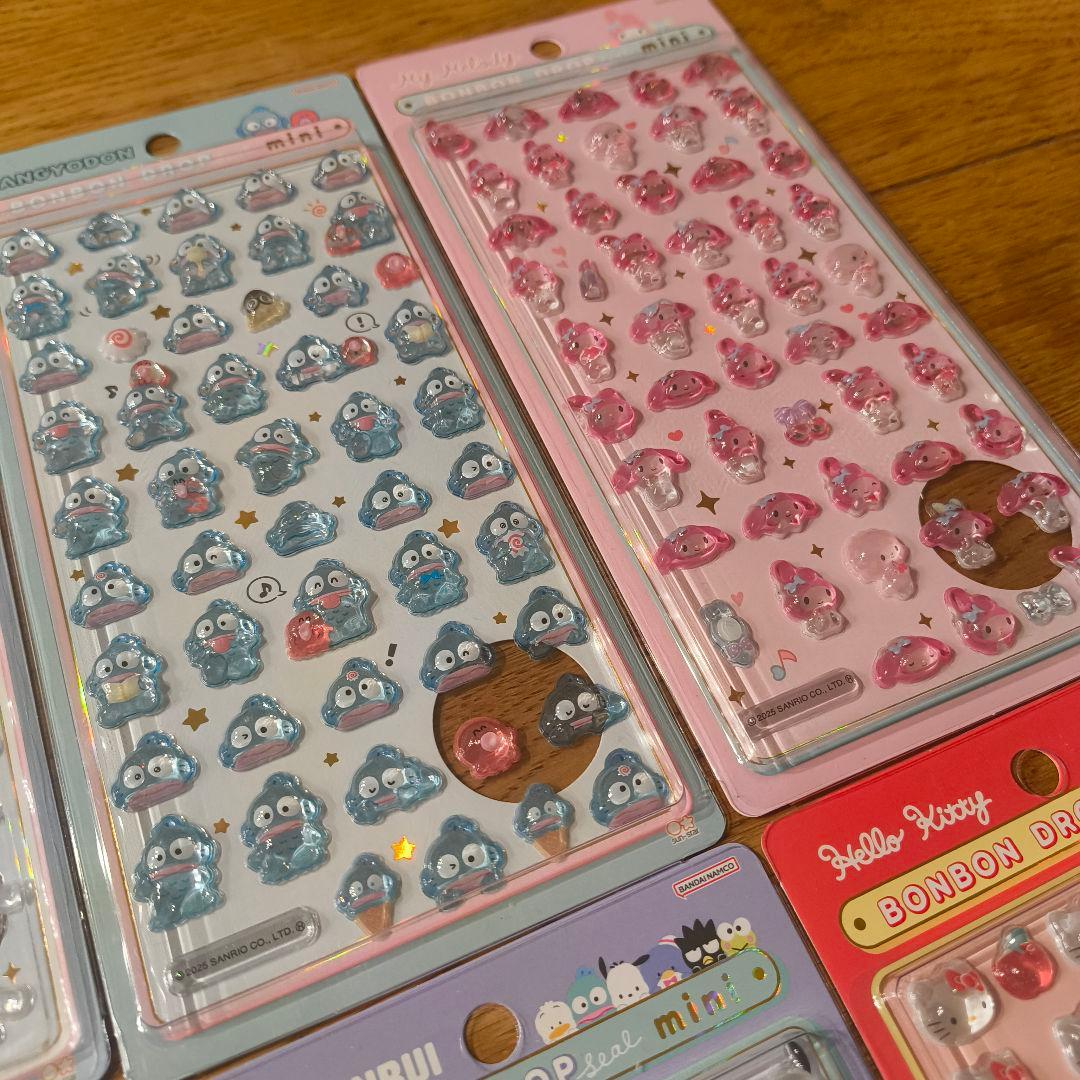 ボンボンドロップシール　mini【確実正規品】8種セット　サンリオ　コンプリート