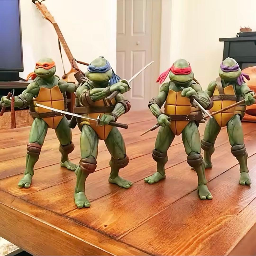 TMNT ミュータントニンジャタートルズ4体セット 1990ムービー NECA