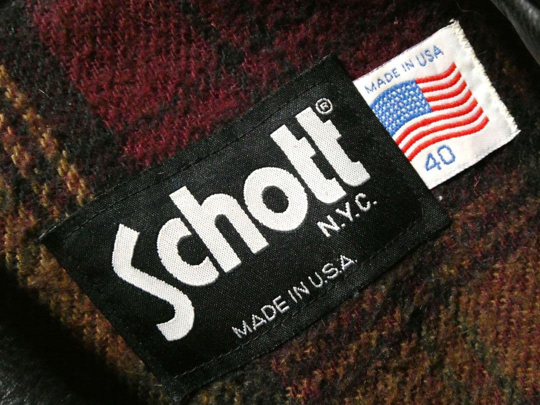 ビッグサイズ40！ハイウェイマンタイプ！ショット681襟付トラッカージャケット