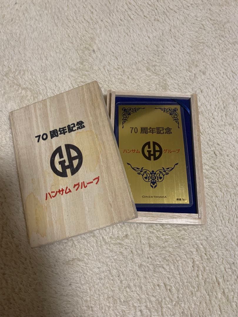 GINZA TANAKA（田中貴金属） 記念インゴットカード