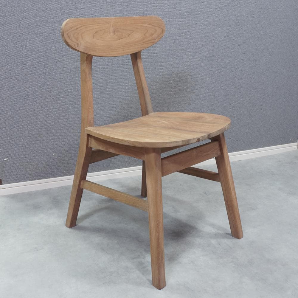 チークチェア（ナチュラル）　ダイニングチェア　無垢　teak シンプル