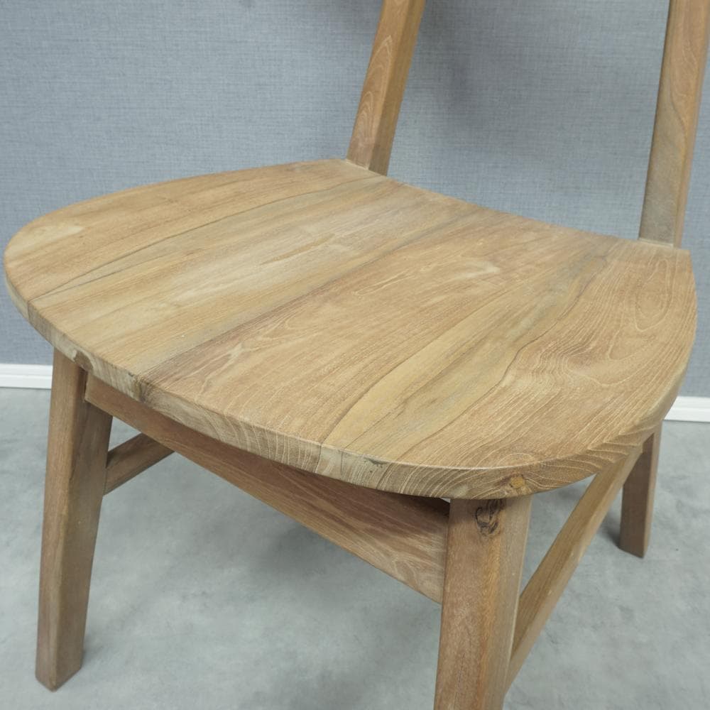 チークチェア（ナチュラル）　ダイニングチェア　無垢　teak シンプル