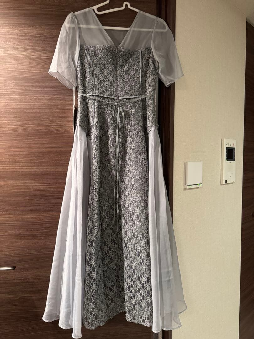 新品タグ付きFRAY I.D モールエンブロイダリーレースドレス結婚式参列ドレス