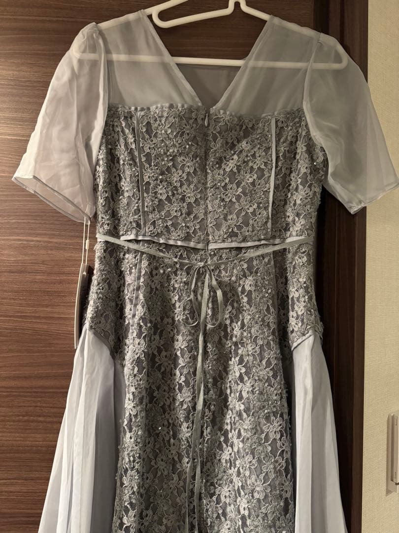 新品タグ付きFRAY I.D モールエンブロイダリーレースドレス結婚式参列ドレス