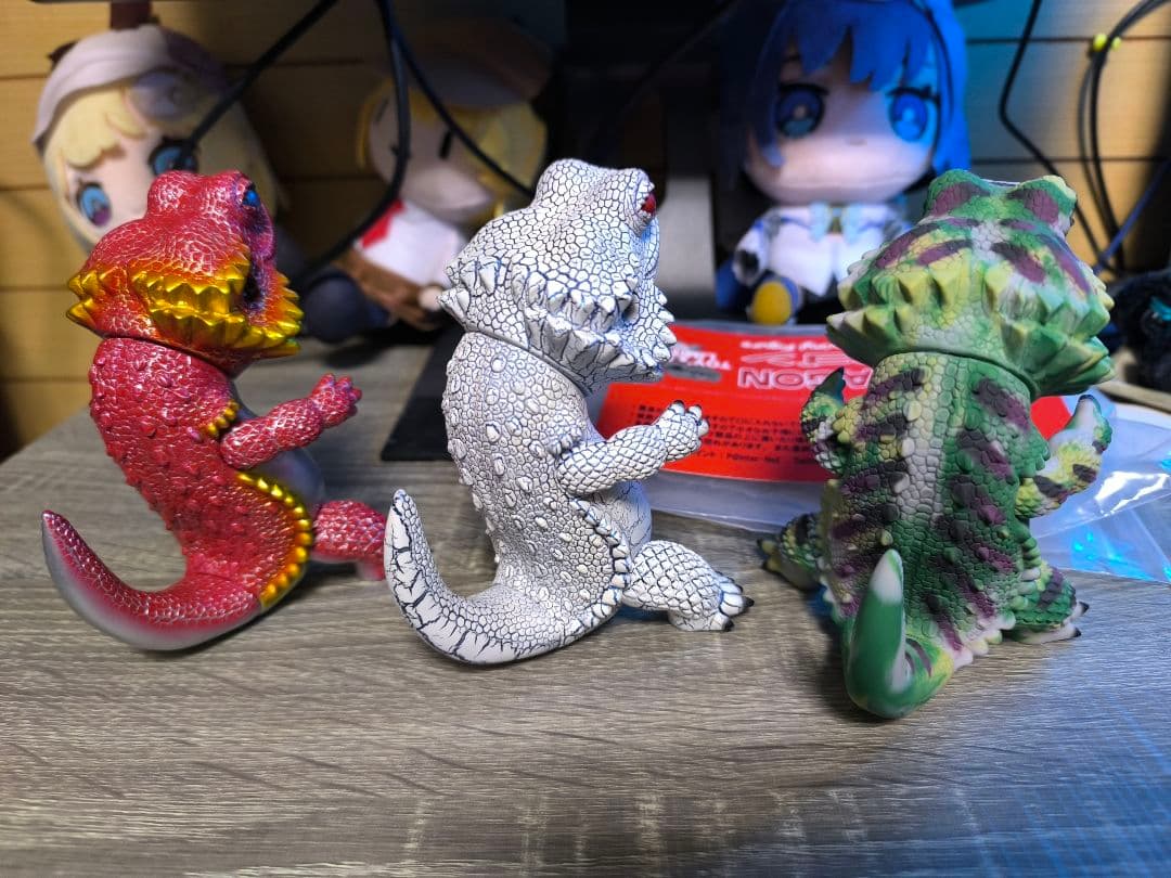 フトアゴン　ソフビ　3体セット