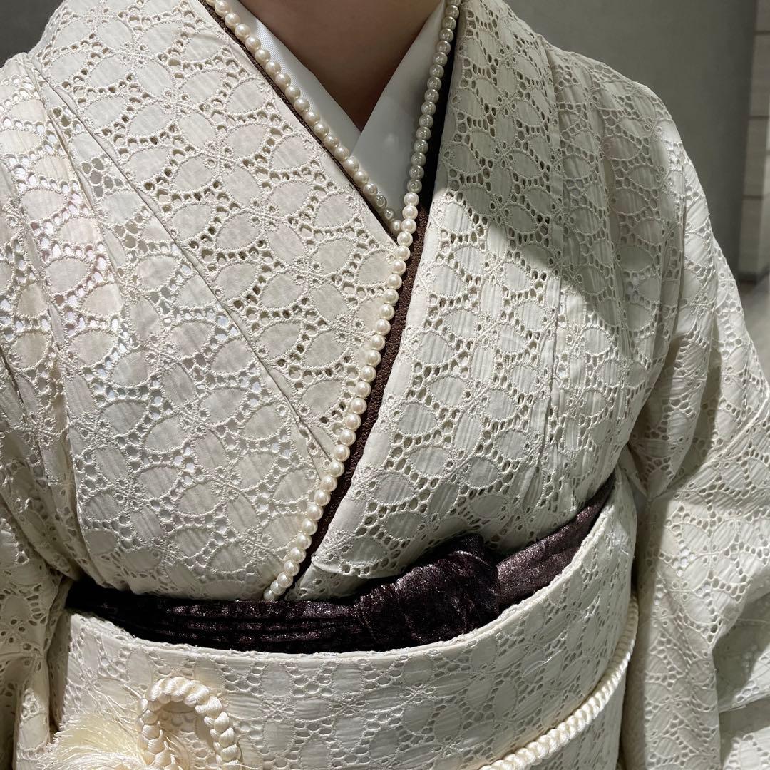 振袖 成人式 白 花柄 レース オンディーヌ coco fleur