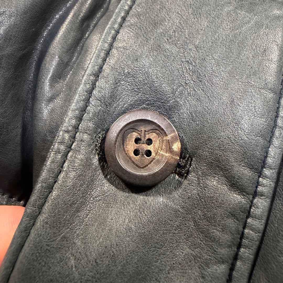 クルチアーニ　レザーブルゾン　アウター　レザー/カシミヤ　ブラック系　52