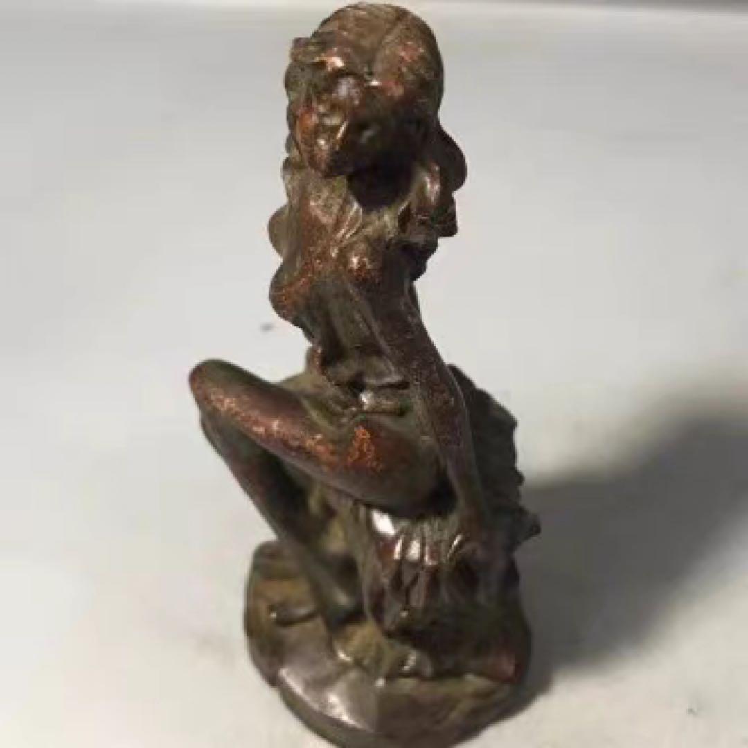 希少　ビンテージ　女神　オブジェ　置物　銅製　希少品　美女　西洋