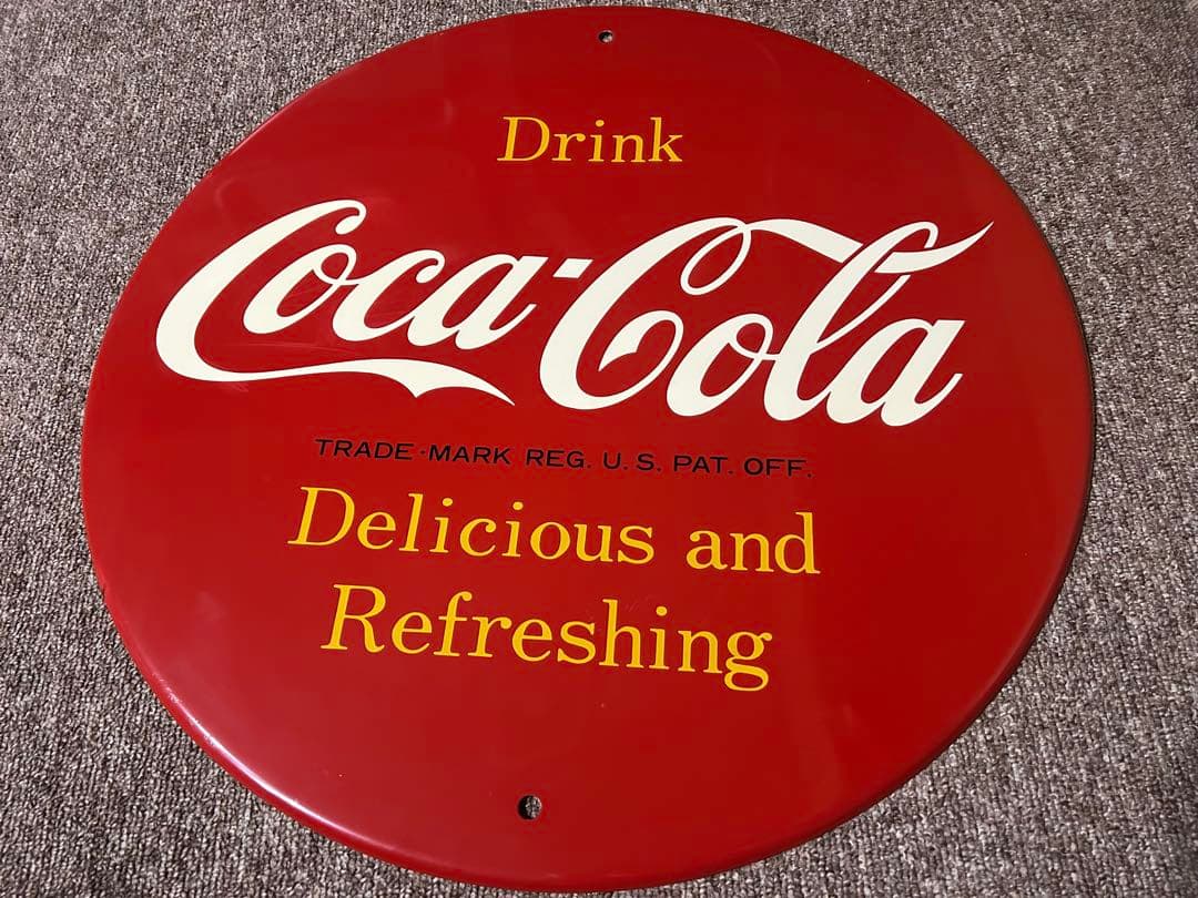 コカコーラ ヴィンテージ 直径60cm 丸型看板