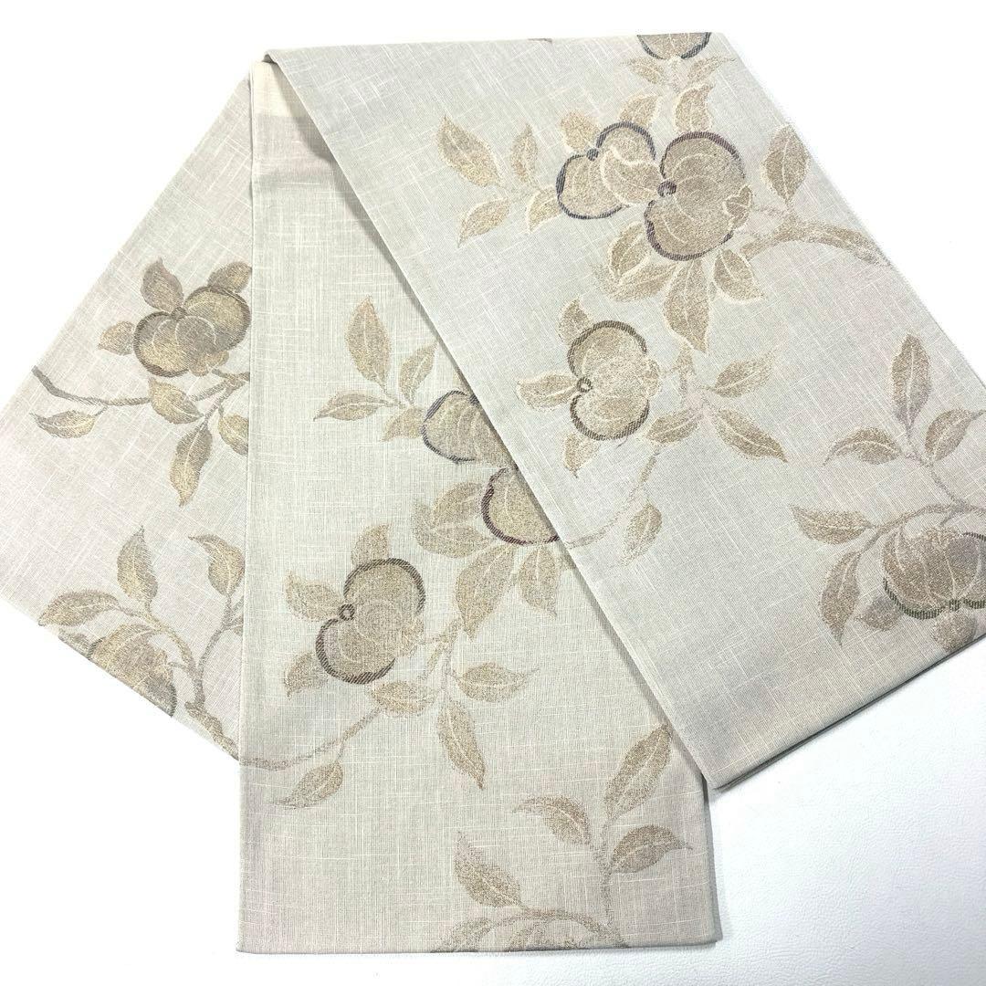 専用帯4648 ●高級 正絹 焼箔紬 六通 袋帯