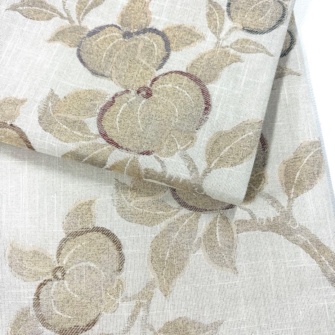 専用帯4648 ●高級 正絹 焼箔紬 六通 袋帯