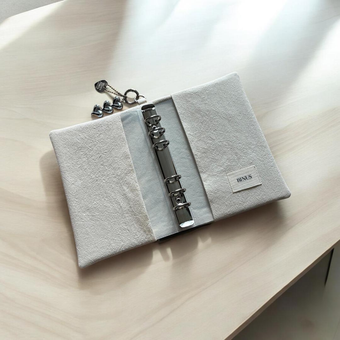 韓国製♡バインダーカバー♡ヌビ◾️ピンク　A6貯金SAVING