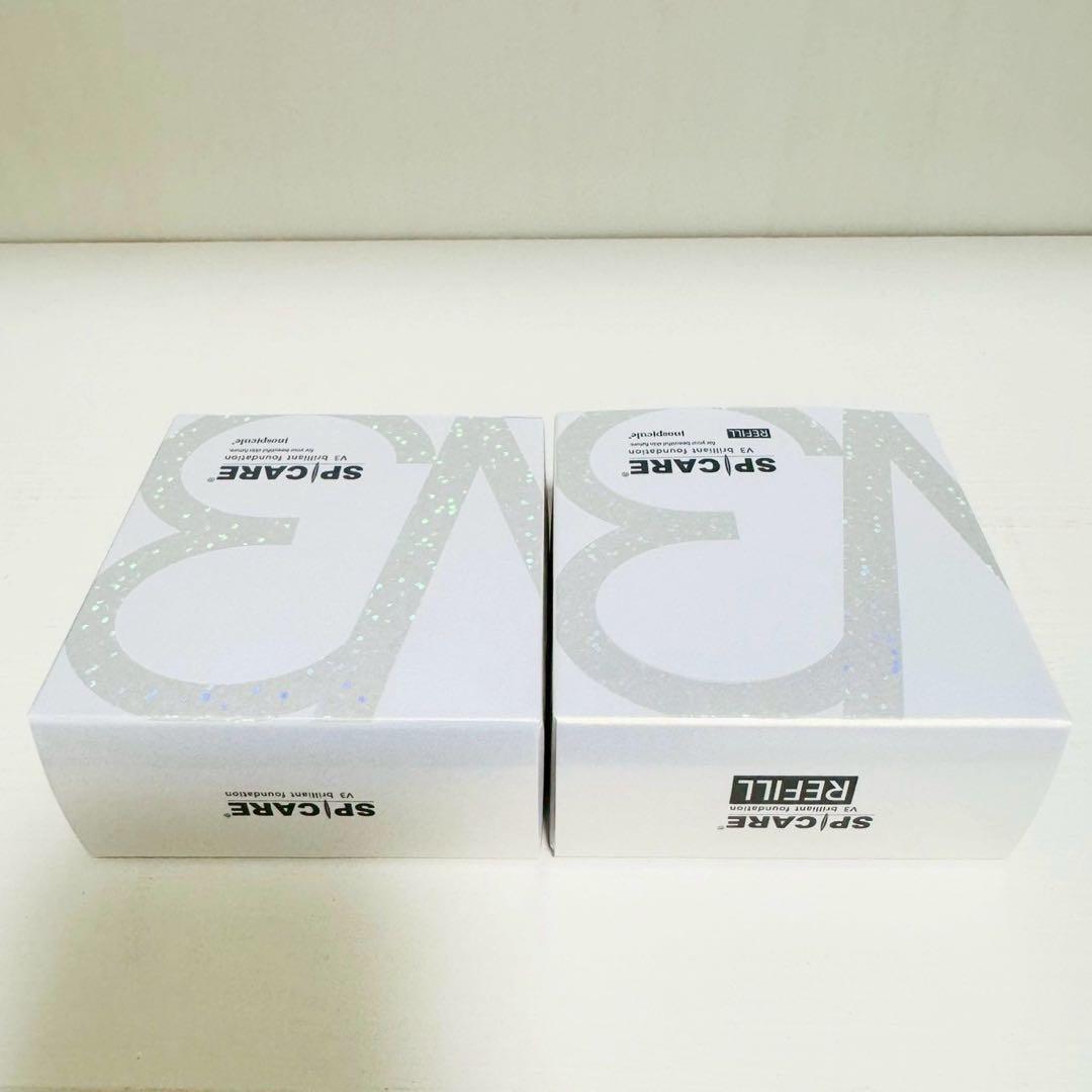 スピケア V3 ブリリアントファンデーション 本体+詰替【正規品】ロット番号付き