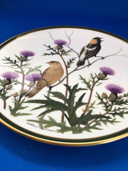 希少★ウェッジウッド製 飾り皿鳴き鳥シリーズ