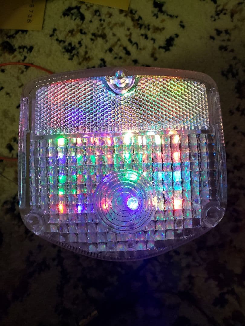 ホーク2　バブ　流れるような　led テールランプ　レインボー　CB400