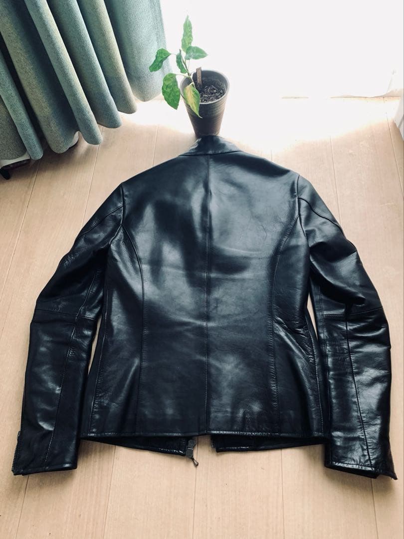 シェラック！展示会オーダー限定ライダース！裏地パイソン高級キュプラ！希少サイズ！