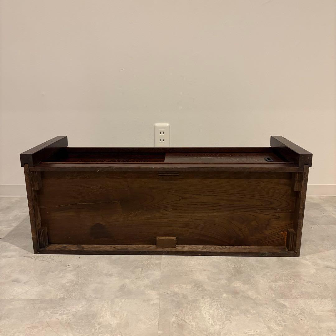 天然木　無垢材　民芸家具　民芸ローボード　置き床　飾り台　飾台