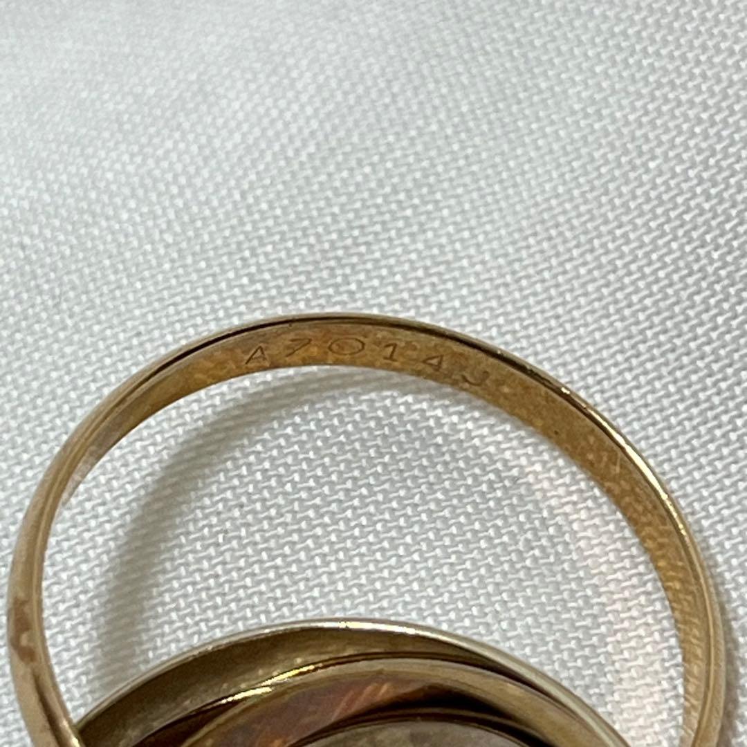 カルティエ トリニティリング 5連 スリーカラー 750 54刻印　9g程